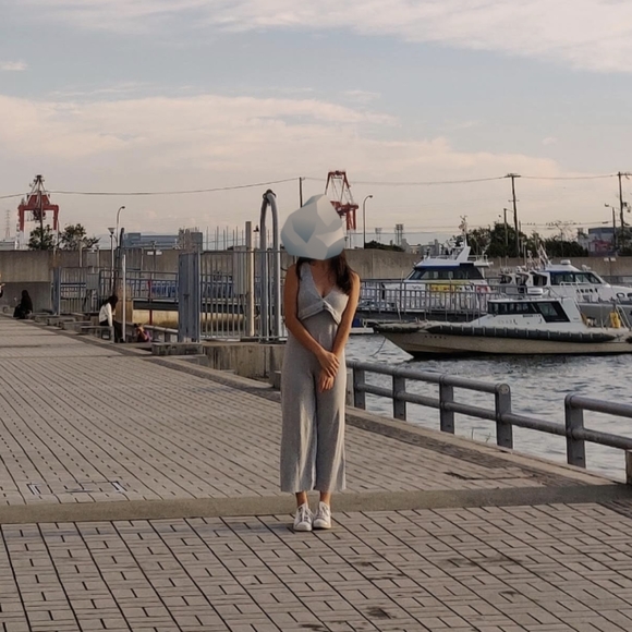 Zara Ribbed Grey Jumpsuit size S - Picture 4 of 4